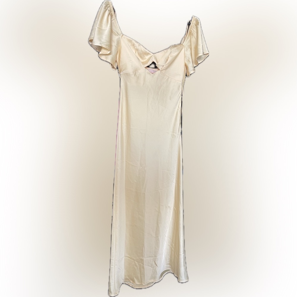 Showpo Midi Dress (Butter Yellow) - Picture 4 of 4